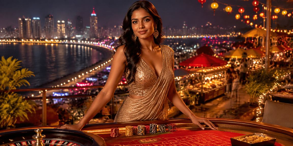 Busy Bangalore MG Road with lively betting and casino activities