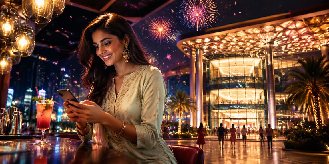 Player enjoying casino games on mobile device