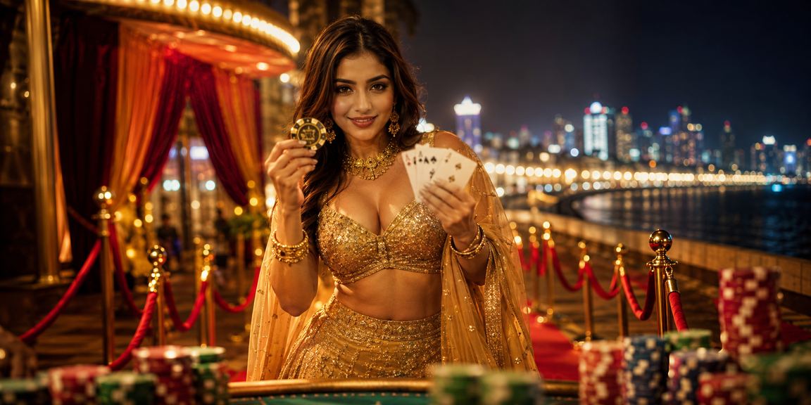 Marine Drive Mumbai with players enjoying card games including Andar Bahar